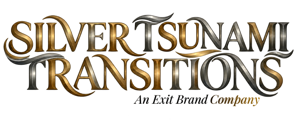 Silver Tsunami Transitions logo